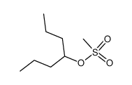 4-heptylmethane sulphonate Structure