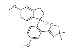 1-[2-(4,4-dimethyl(1,3-oxazolin-2-yl))-4-methoxyphenyl]-5-methoxyindan-1-ol结构式