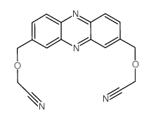 Acetonitrile, 2,2'-[2,8-phenazinediylbis(methyleneoxy)]bis- (en) Structure