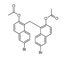 [1-[(2-acetyloxy-6-bromonaphthalen-1-yl)methyl]-6-bromonaphthalen-2-yl] acetate结构式