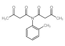 Butanamide,N-(1,3-dioxobutyl)-N-(2-methylphenyl)-3-oxo- Structure