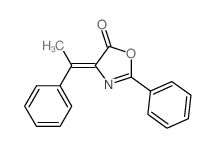 5(4H)-Oxazolone,2-phenyl-4-(1-phenylethylidene)-, (4Z)-结构式