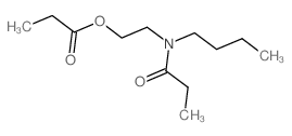 2-(butyl-propanoyl-amino)ethyl propanoate Structure