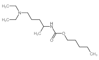 pentyl N-(5-diethylaminopentan-2-yl)carbamate structure