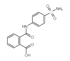 Benzoic acid,2-[[[4-(aminosulfonyl)phenyl]amino]carbonyl]- Structure