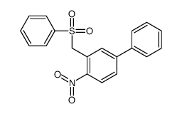 2-(benzenesulfonylmethyl)-1-nitro-4-phenylbenzene Structure