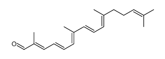 2,7,11,15-tetramethylhexadeca-2,4,6,8,10,14-hexaenal结构式