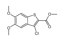 Benzo[b]thiophene-2-carboxylic acid, 3-chloro-5,6-dimethoxy-, methylester structure