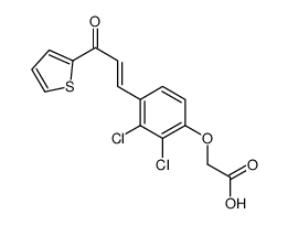 2-[2,3-dichloro-4-(3-oxo-3-thiophen-2-ylprop-1-enyl)phenoxy]acetic acid结构式