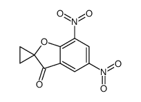 5,7-dinitrospiro[benzofuran-2(3H),1'-cyclopropan]-3-one结构式