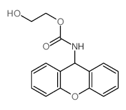 Xanthene-9-carbamicacid, 2-hydroxyethyl ester (8CI) Structure