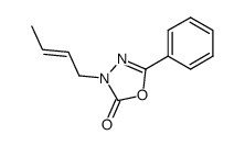 4-(2-butenyl)-2-phenyl-1,3,4-oxadiazolin-5-one结构式