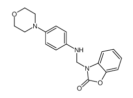 3-[(4-morpholin-4-ylanilino)methyl]-1,3-benzoxazol-2-one结构式