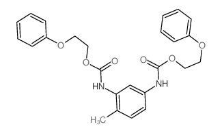 2-phenoxyethyl N-[2-methyl-5-(2-phenoxyethoxycarbonylamino)phenyl]carbamate结构式