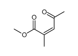 methyl 2-methyl-4-oxopent-2-enoate结构式
