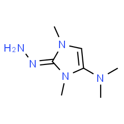 2H-Imidazol-2-one,4-(dimethylamino)-1,3-dihydro-1,3-dimethyl-,hydrazone结构式