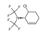 (1R,6R)-6-chloro-N,N-bis(trifluoromethyl)cyclohex-2-en-1-amine结构式
