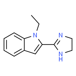 1H-Indole,2-(4,5-dihydro-1H-imidazol-2-yl)-1-ethyl-(9CI) Structure