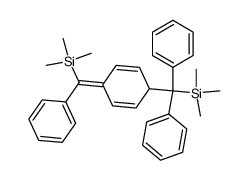 (diphenyl(4-(phenyl(trimethylsilyl)methylene)cyclohexa-2,5-dien-1-yl)methyl)trimethylsilane Structure