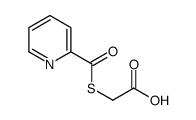 Acetic acid, [(2-pyridinylcarbonyl)thio]- (9CI) structure