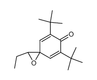 5,7-di-t-butyl-2-ethyl-1-oxaspiro[2.5]octa-4,7-dien-6-one Structure