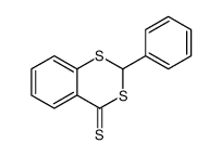 2-phenyl-1,3-benzodithiine-4-thione结构式