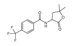 N-(5,5-Dimethyl-2-oxotetrahydro-3-furyl)-alpha,alpha,alpha-trifluoro-p-toluamide结构式