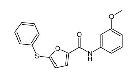 N-(3-methoxyphenyl)-5-phenylsulfanylfuran-2-carboxamide Structure