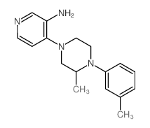 Piperazine, 1-(3-amino-4-pyridyl)-3-methyl-4-m-tolyl-结构式