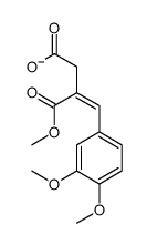4-(3,4-dimethoxyphenyl)-3-methoxycarbonylbut-3-enoate结构式