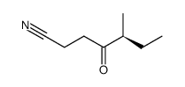 (S)-5-Methyl-4-oxoheptannitril结构式