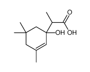 2-Cyclohexene-1-aceticacid,1-hydroxy-alpha,3,5,5-tetramethyl-(9CI) Structure