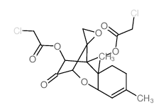 4β,15-bis(chloroacetoxy)scirpen-3-one Structure