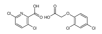 2-(2,4-dichlorophenoxy)acetic acid,3,6-dichloropyridine-2-carboxylic acid Structure