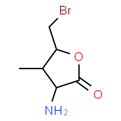 2(3H)-Furanone,3-amino-5-(bromomethyl)dihydro-4-methyl-(8CI) Structure