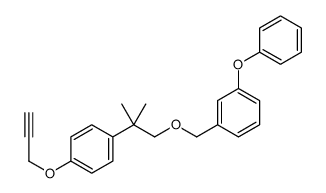 1-[2-methyl-1-[(3-phenoxyphenyl)methoxy]propan-2-yl]-4-prop-2-ynoxybenzene Structure