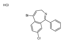 5-bromo-8-chloro-1-phenyl-3H-2-benzazepine,hydrochloride Structure