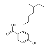 4-hydroxy-2-(5-methylheptyl)benzoic acid Structure