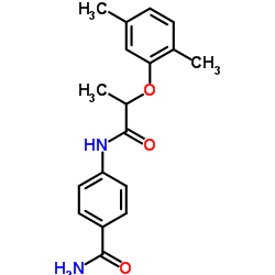 4-{[2-(2,5-Dimethylphenoxy)propanoyl]amino}benzamide Structure
