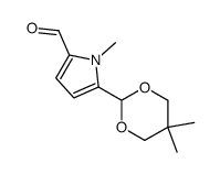 1-methyl-5-(5,5-dimethyl-1,3-dioxan-2-yl)-1H-pyrrole-2-carbaldehyde Structure