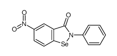 1,2-Benzisoselenazol-3(2H)-one, 5-nitro-2-phenyl- Structure