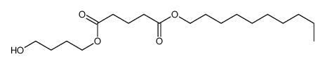 1-O-decyl 5-O-(4-hydroxybutyl) pentanedioate结构式