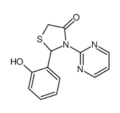 2-(2-hydroxyphenyl)-3-pyrimidin-2-yl-1,3-thiazolidin-4-one Structure