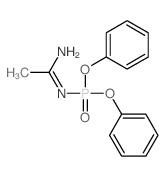 Phosphoramidic acid, (1-iminoethyl)-, diphenylester (9CI)结构式