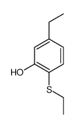 5-ethyl-2-ethylsulfanylphenol Structure