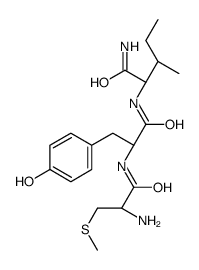 (2S,3S)-2-[[(2S)-2-[[(2R)-2-amino-3-methylsulfanylpropanoyl]amino]-3-(4-hydroxyphenyl)propanoyl]amino]-3-methylpentanamide Structure