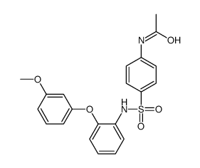 N-[4-[[2-(3-methoxyphenoxy)phenyl]sulfamoyl]phenyl]acetamide结构式