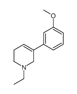 1-ethyl-5-(3-methoxyphenyl)-3,6-dihydro-2H-pyridine Structure