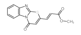 Methyl (2E)-3-(4-oxo-4H-[1,3]thiazino[3,2-a]benzimidazol-2-yl)acrylate结构式