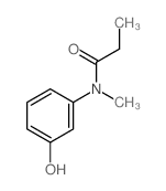 N-(3-hydroxyphenyl)-N-methyl-propanamide结构式